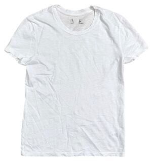 Rowan Women's Tyler Slub Cotton Short Sleeve Top Tee T-Shirt in White